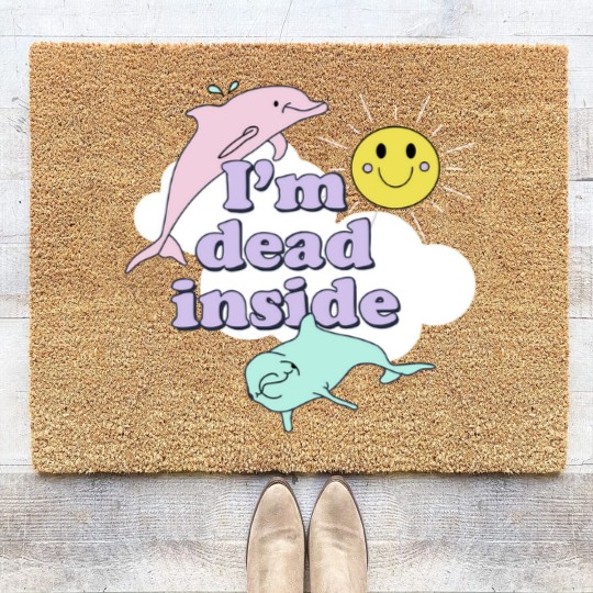 Discover Im Dead Inside Classic - Im Dead Inside Classic - Coir Doormats