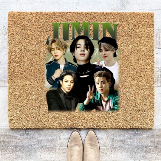 Discover Limited Jimin Korean Pop Coir Doormats Vintage Unisex Coir Doormats
