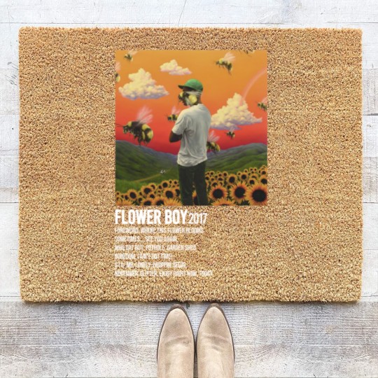 Discover Minimalist Album Music Coir Doormats, Tyler Flower Boy Tour Album, Album Music Trend 2023 Coir Doormats