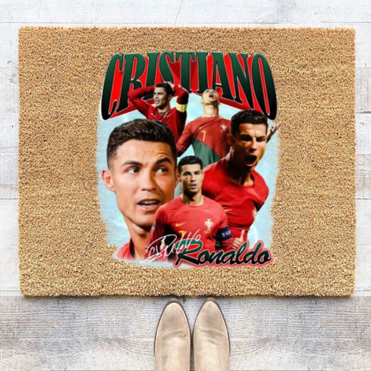 Discover Christiano Ronaldo Coir Doormats, Christiano Ronaldo fan Coir Doormats