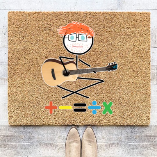 Discover Funny Sheeran Onesies, the Mathematics Tour Onesies, Ed Shee Concert Onesies Coir Doormats