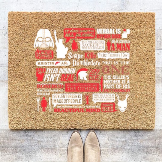 Discover Movie Spoilers Funny Coir Doormats, Men's Women's Sizes (wtb-094)