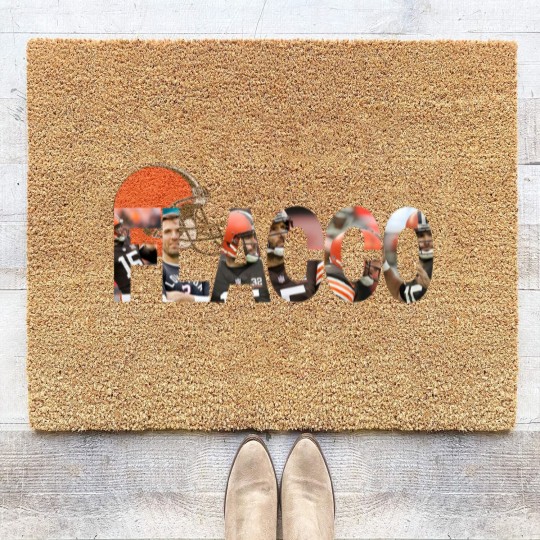 Discover Joe Flacco Cleveland Football Coir Doormats