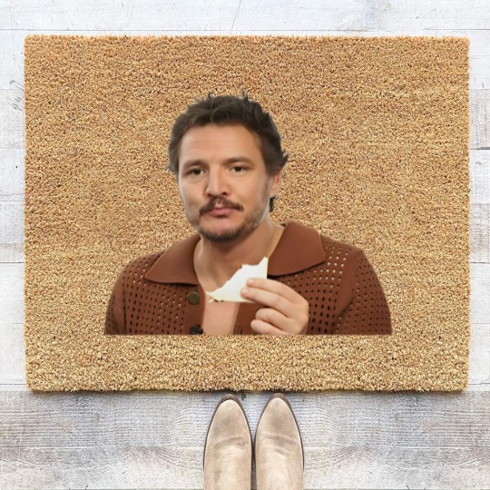 Discover Pedro Pascal Eating Sandwich Coir Doormats, Pedro Pascal  Coir Doormats