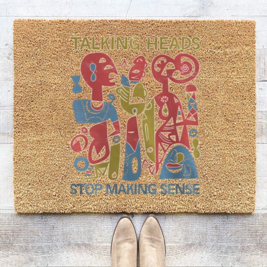 Discover Stop Making Sense Talking head retro Coir Doormats, Talking head indie shoegaze Coir Doormats