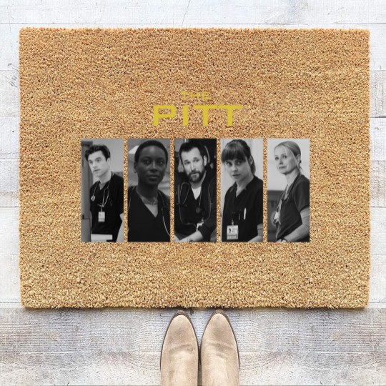 Discover The PITT Coir Doormats, Tv Series, The Pitt Tv Show, Noah Wyle Coir Doormats, Dr. Robbie Coir Doormats