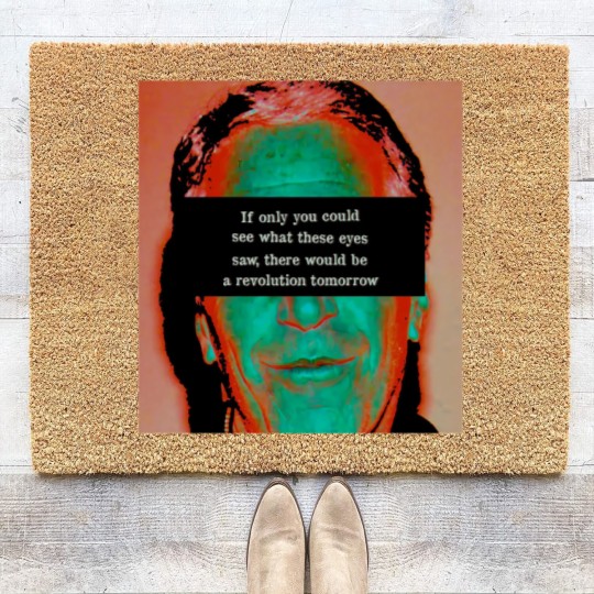 Discover Jeffrey Epstein Cover-up Protest Coir Doormats