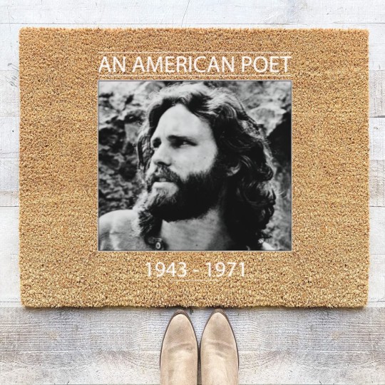 Discover Jim Morrison An American Poet Coir Doormats, The Doors Rock Coir Doormats,  Vintage Coir Doormats, Gift Coir Doormats, Vintage Coir Doormats