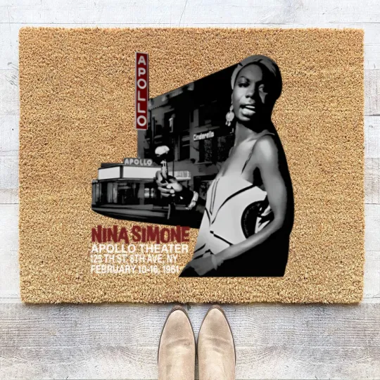 Discover Nina Simone, Gorgeous Apollo Theater Coir Doormats