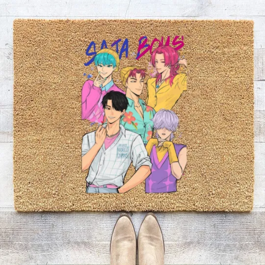 Discover Saja Boy Unisex 2025 Multicolor Coir Doormats