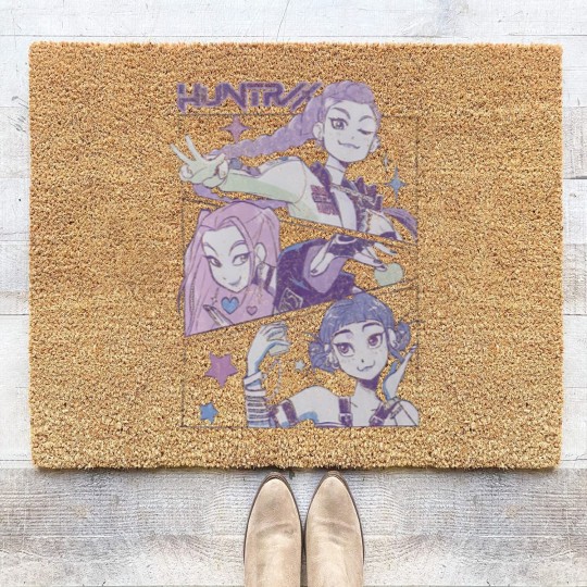 Discover Kpop Demon Hunters Coir Doormats, Huntrix Coir Doormats