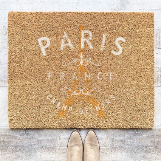 Discover Paris France Vintage Coir Doormats