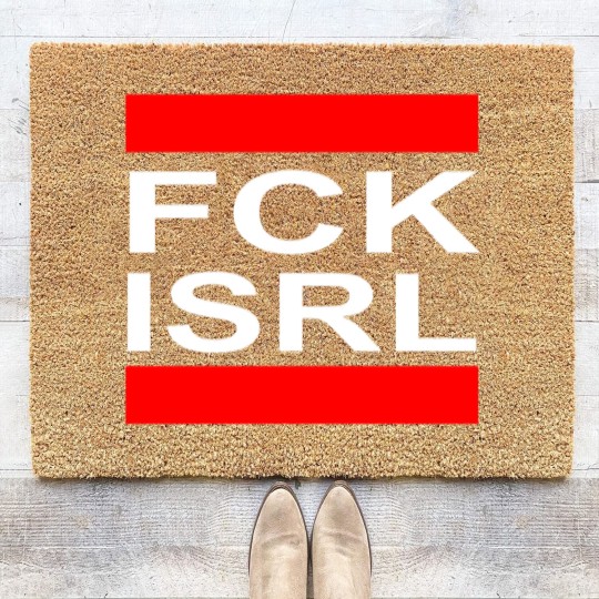 Discover Fck Isrl - Free Palestine - Boycott Israel dance Coir Doormats