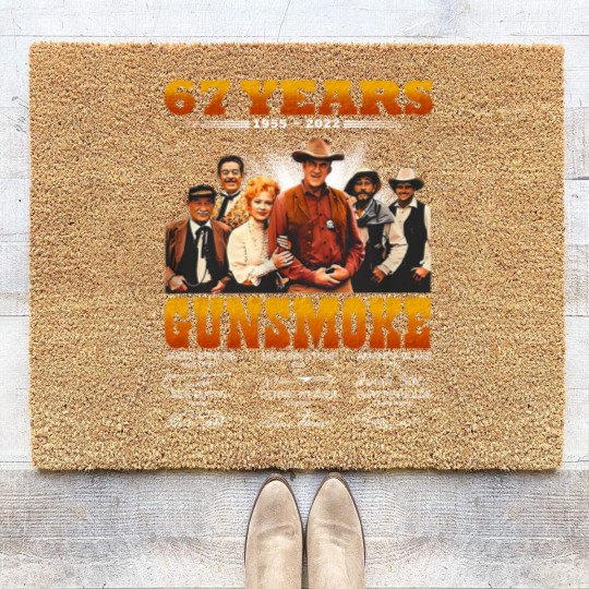 Discover Gunsmoke 68th Anniversary 1955-2023 Signatures Coir Doormats
