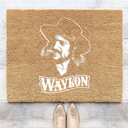 Discover Waylon Jennings Vintage Coir Doormats, Waylon TOUR 1984 Vintage Coir Doormats