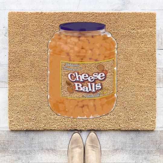 Discover Cheese Balls fan art parody Coir Doormats Coir Doormats