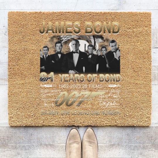 Discover James Bond Vintage Coir Doormats, James Bond 007 61th Anniversary Coir Doormats, James Bond Coir Doormats