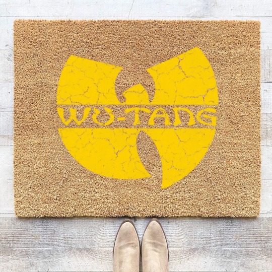 Discover Wutang with Text - Grunge - Wutang - Coir Doormats