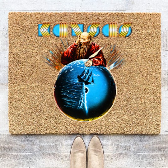 Discover Kansas Rock Band Point Of Know Return Coir Doormats, Vintage Kansas Coir Doormats