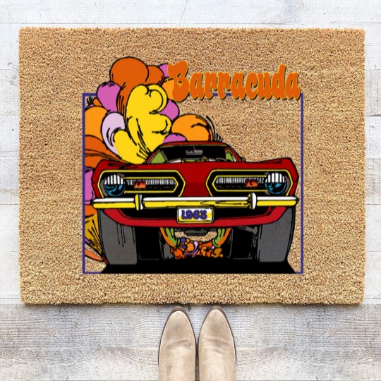 Discover 1968 Plymouth Barracuda Car T Coir Doormats