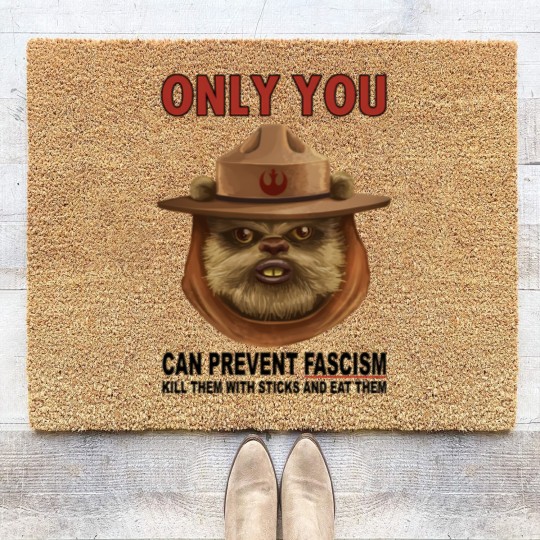 Discover only your can prevent fascism ewok Coir Doormats