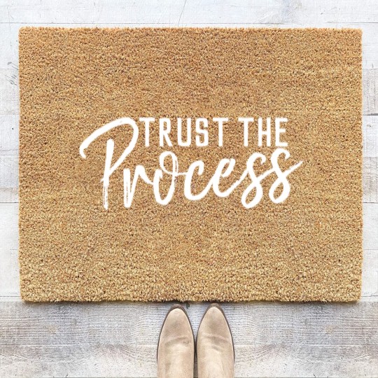 Discover Trust the Process Dark Coir Doormats