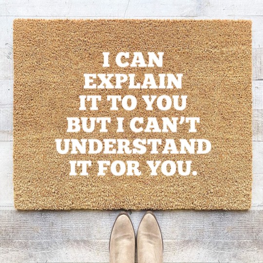 Discover Funny Quote Office Humor Coir Doormats