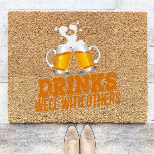 Discover Drinks Well With Others - Design Coir Doormats