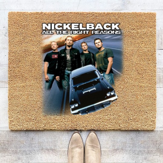 Discover Nickelback Music Coir Doormats, Vintage Get Rollin' Tour 2023 Tickets Album All the Right Reasons