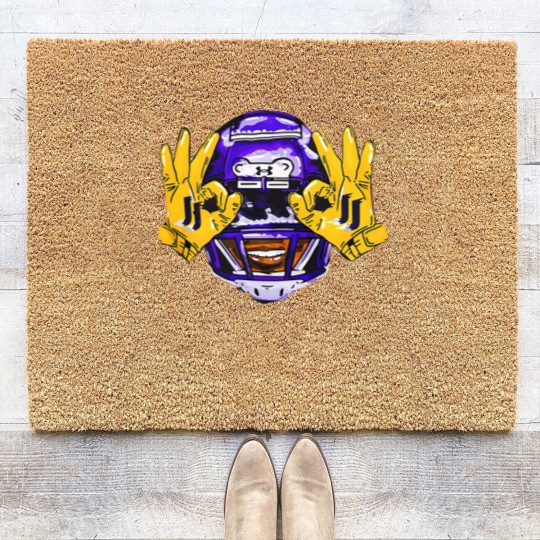 Discover Justin Jefferson Vikings Football  Minnesota Football Gift Fan Coir Doormats S-3XL
