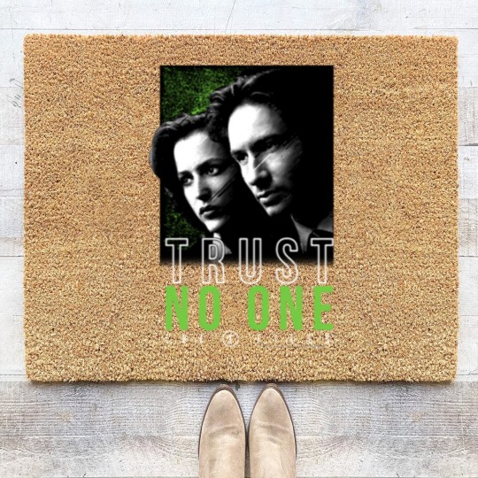 Discover The X-Files Mulder Scully Trust No One Coir Doormats