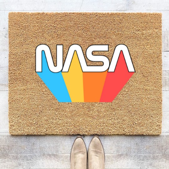 Discover NASA Rainbow Prism Logo Coir Doormats