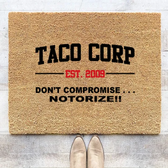 Discover TACO CORP 2009 Coir Doormats - Taco the league tv show