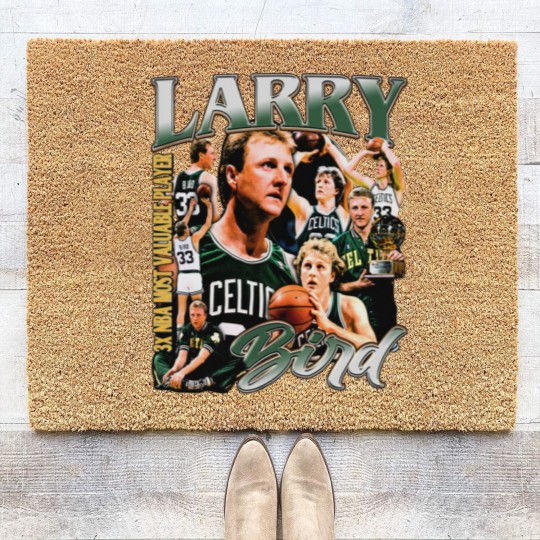Discover Larry Bird Vintage Coir Doormats, Larry Bird Fan Tees, Basketball Coir Doormats