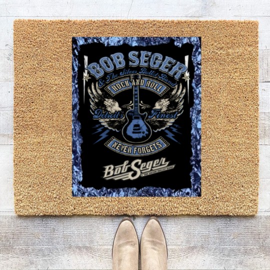 Discover Vintage Bob Seger & The Silver Bullet Band  Bob the legend Rock and Roll Coir Doormats