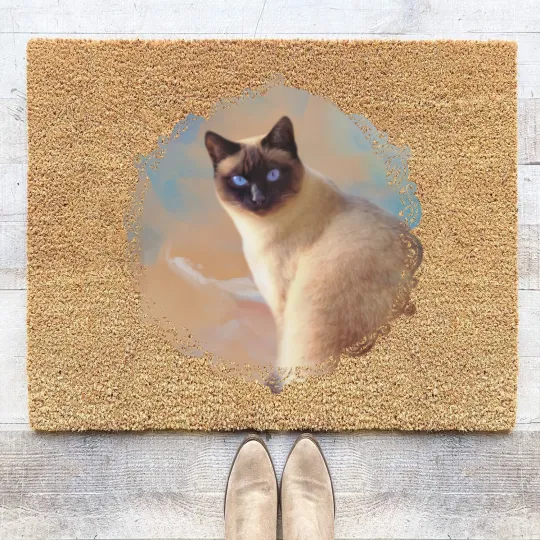 Discover Seal Point Siamese Cat - Siamese Cat - Coir Doormats
