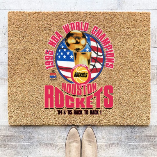 Discover 1995 Houston Rockets World Champions Cotton  Coir Doormats