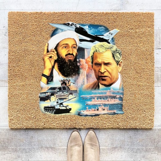 Discover 9-11 Vintage Coir Doormats Rap Coir Doormats Osama Bin Lade Coir Doormats