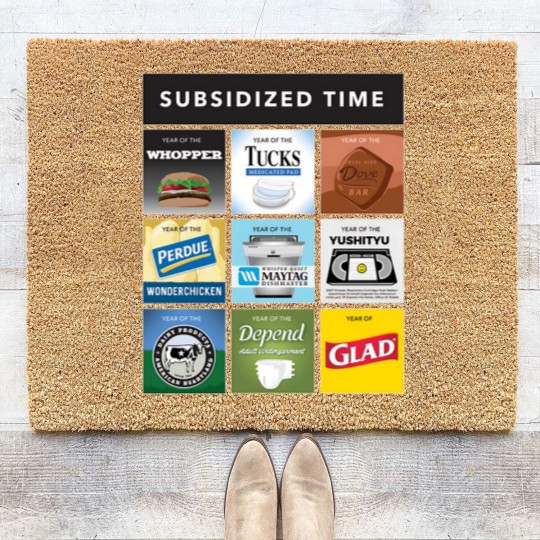 Discover Subsidized Time from Infinite Jest - Infinite Jest - Coir Doormats