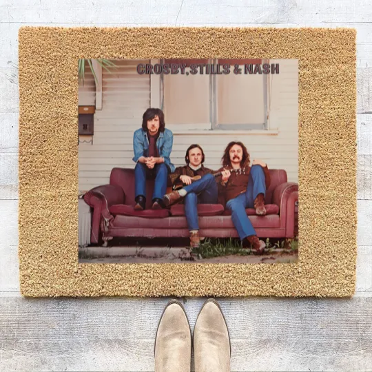 Discover Crosby Stills Nash - Crosby Stills Nash 1969 Coir Doormats