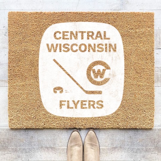 Discover DEFUNCT - Central Wisconsin Flyers Hockey - Wisconsin - Coir Doormats