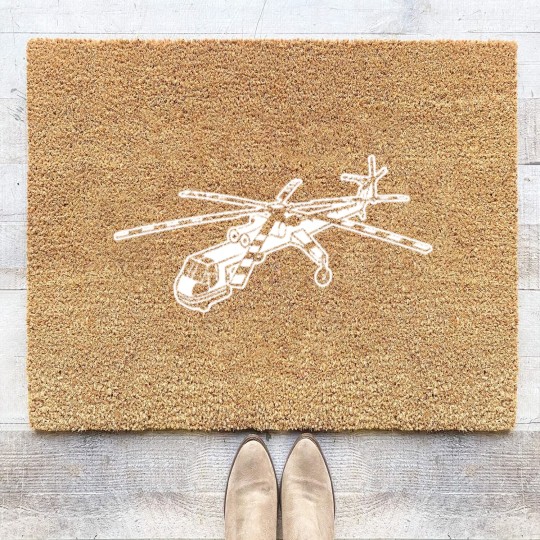 Discover Ch54 Skycrane Helicopter Coir Doormats Coir Doormats
