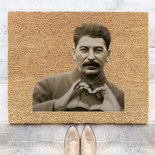 Discover Stalin Heart Hands Coir Doormats