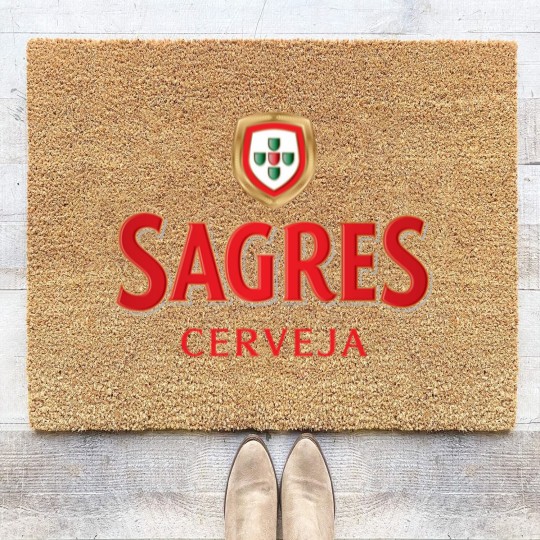 Discover Sagres Beer Coir Doormats