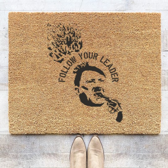 Discover Follow Your Leader Coir Doormats- Punk Crust Black Flag Leftover Crack Oi, Unisex Coir Doormats