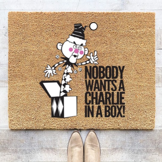 Discover Nobody wants a Charlie in a box - Rudolph The Red Nosed Reindeer - Coir Doormats