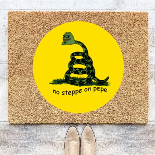 Discover No steppe on Pepe No step on snek memes HD HIGH QUALITY ONLINE STORE Coir Doormats