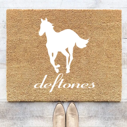 Discover Vintage Deftone White Pony Coir Doormats