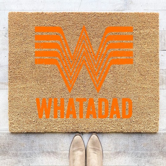 Discover Whatadad Funny Whataburger Lover Texas Gift | Active Coir Doormats