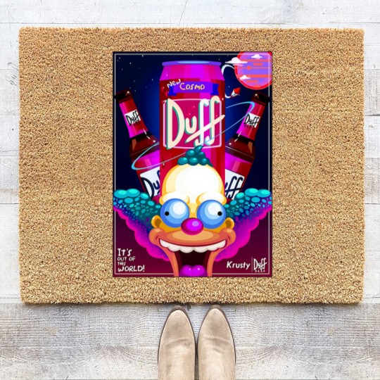 Discover Krusty the Clown Coir Doormats, Duff Beer Coir Doormats Coir Doormats, Simpson Coir Doormats